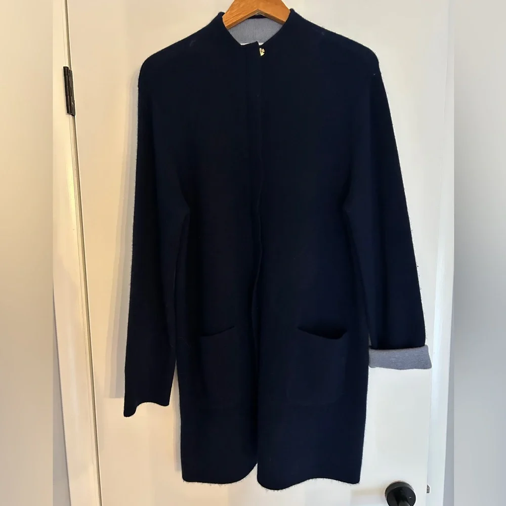 The Cashmere Project Navy Sweater / duster - Picture 3 of 8